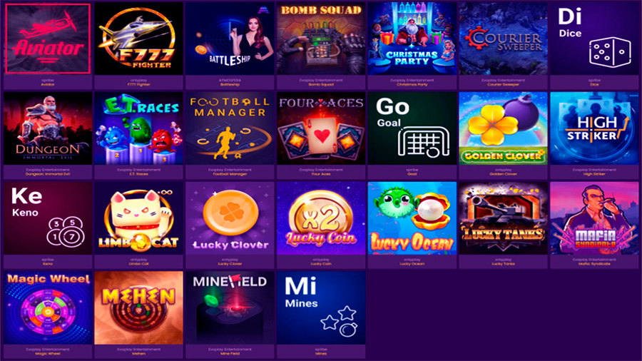Popular Games at Bizzo Casino